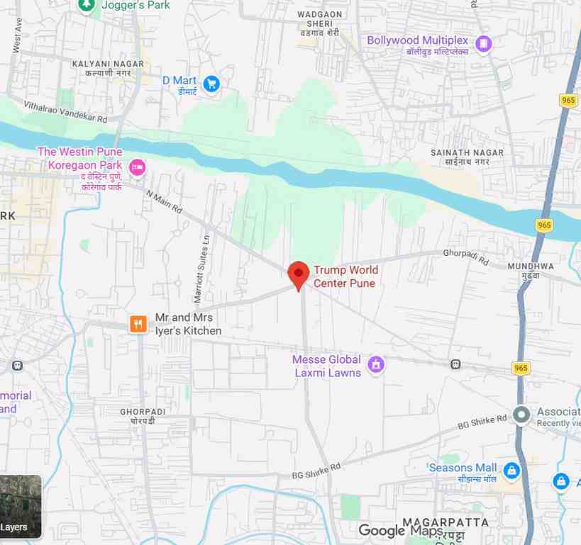 Koregaon Park Pune Location